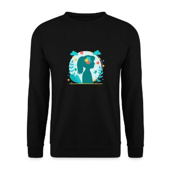 Autismus Autist Asberger Autismus Awareness Puzzle - Unisex Pullover - Schwarz - Vorne - Alina (178cm) & Michal (187cm)