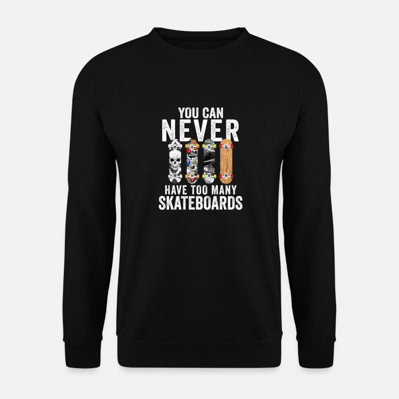 Skateboardfahrer Skater Skateboarder Skateboards - Unisex Pullover - Schwarz