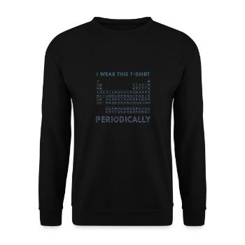 Tableau périodique - Sweat-shirt Unisexe - noir - Devant - Alina (178cm) & Michal (187cm)