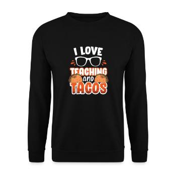 École idée cadeau pour les enseignants et les enseignantes - Sweat-shirt Unisexe - noir - Devant - Alina (178cm) & Michal (187cm)