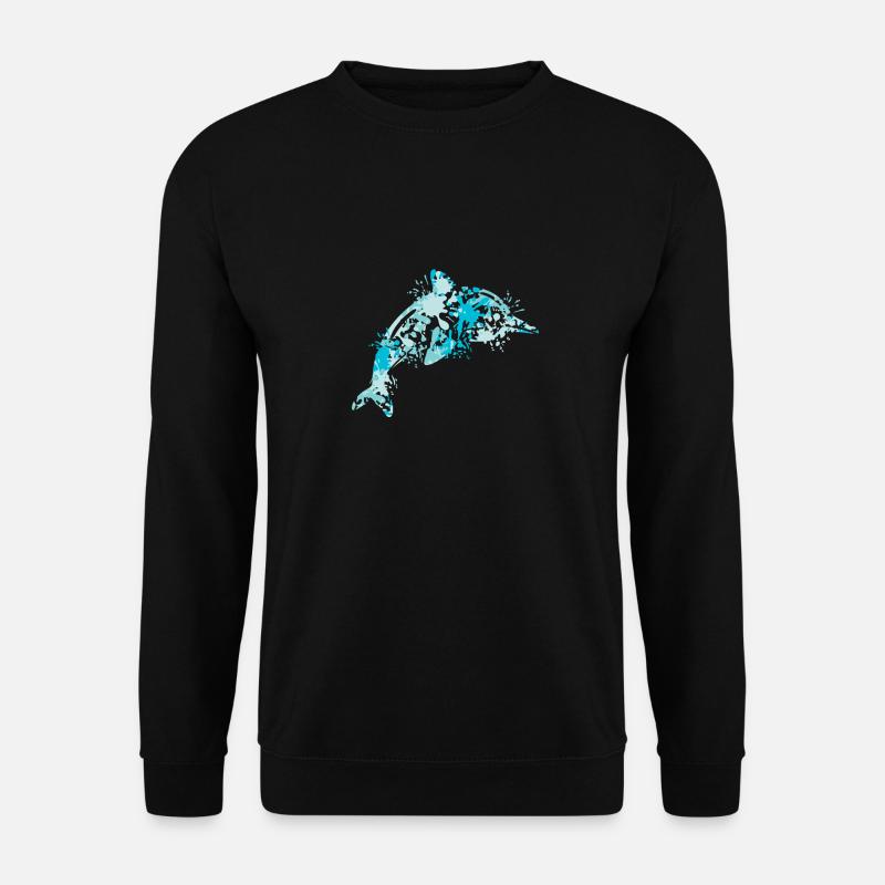 dolphin - Unisex Sweatshirt - black