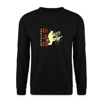 Shotokan - Unisex Sweatshirt - black - Front - Alina (178cm) & Michal (187cm)