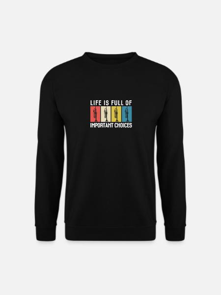 Trompette trompette drôle rengaine rétro - Sweat-shirt Unisexe - noir