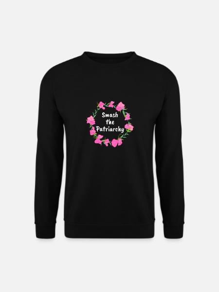 Smash the patriarchy Feminist Feminismus Geschenk - Unisex Pullover - Schwarz