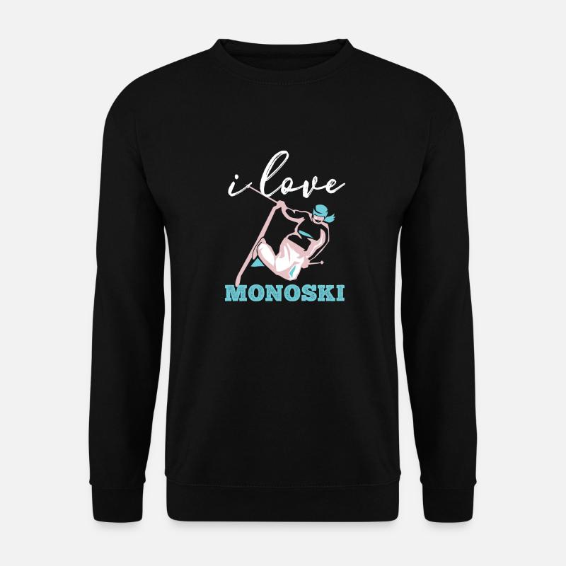 Monoski Geschenkidee Geschenk Monoskifahren Monosk - Unisex Pullover - Schwarz