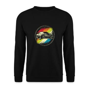 Rallye auto retro - Sweat-shirt Unisexe - noir - Devant - Alina (178cm) & Michal (187cm)