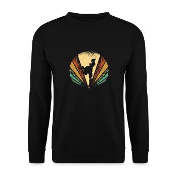 Taekwondo Retro - Sweat-shirt Unisexe - noir - Devant - Alina (178cm) & Michal (187cm)