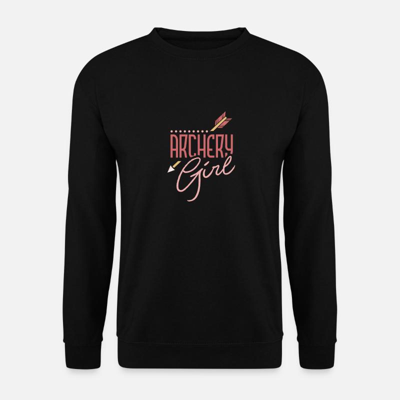 Archery Girl Funny Archery Lover - Unisex Pullover - Schwarz