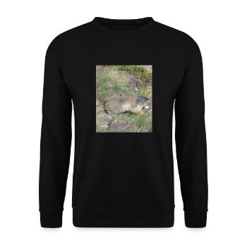 Marmotte - Sweat-shirt Unisexe - noir - Devant - Alina (178cm) & Michal (187cm)