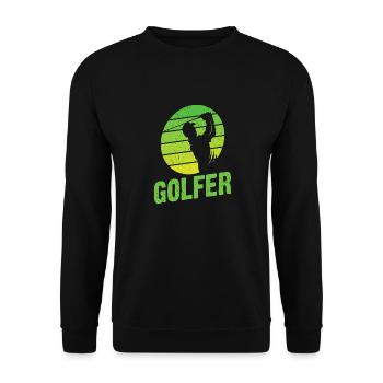 Golf golf golf golf cadeau - Sweat-shirt Unisexe - noir - Devant - Alina (178cm) & Michal (187cm)
