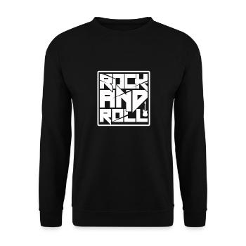 Rock and roll - Unisex Sweatshirt - black - Front - Alina (178cm) & Michal (187cm)