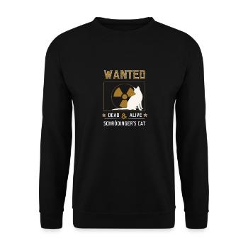 Schrödingers Cat - Unisex Pullover - Schwarz - Vorne - Alina (178cm) & Michal (187cm)