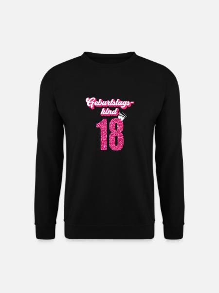 18. Geburtstag 18 Jahre 18er Geburtstagskind - Unisex Pullover - Schwarz