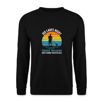 Stand up Paddle SUP Retro - Unisex Pullover - Schwarz - Vorne - Alina (178cm) & Michal (187cm)