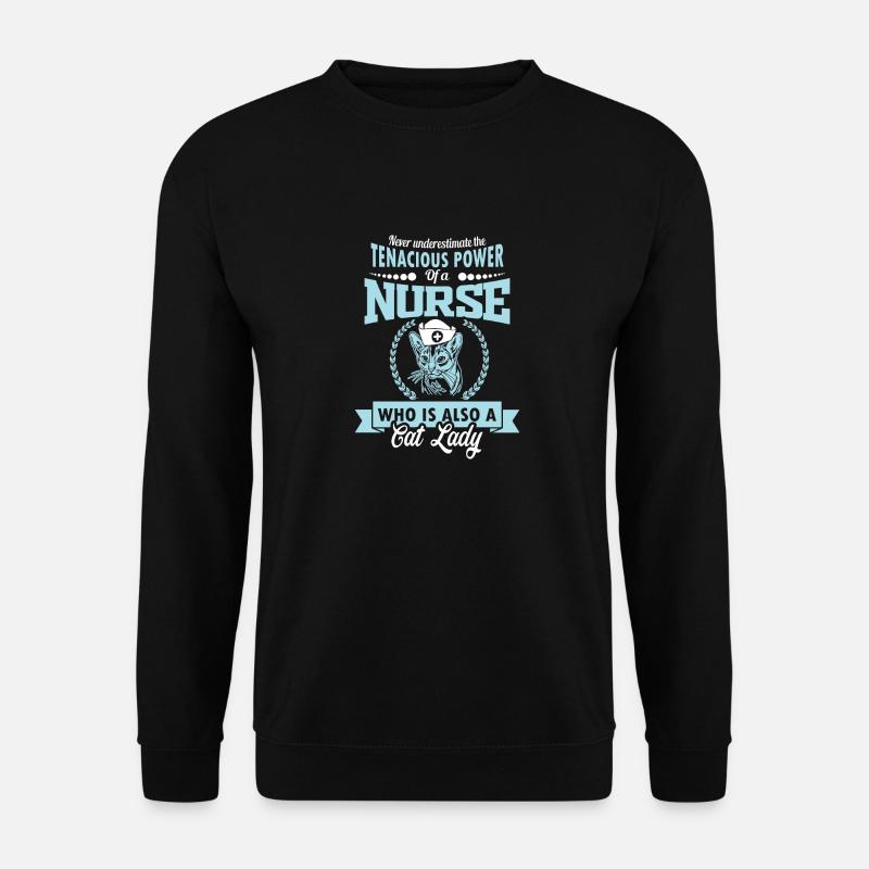 KRANKENSCHWESTER CAT LADY - Unisex Pullover - Schwarz