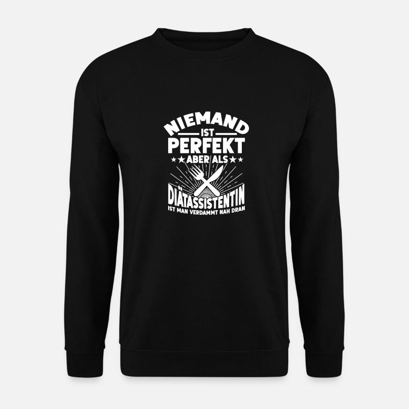 Lustiges Diät Helfer Essen Lustiger - Unisex Pullover - Schwarz