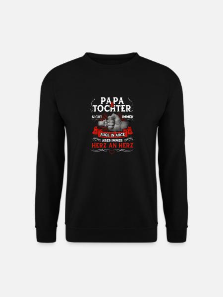 Papa Und Tochter Partnerlook Vater Vatertag - Unisex Pullover - Schwarz