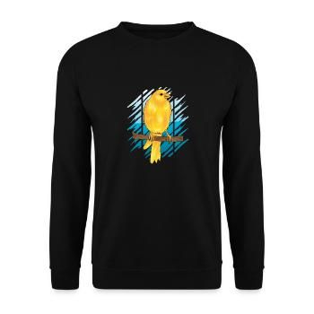 CANARY by The Manzanita ́s - Unisex Sweatshirt - black - Front - Alina (178cm) & Michal (187cm)