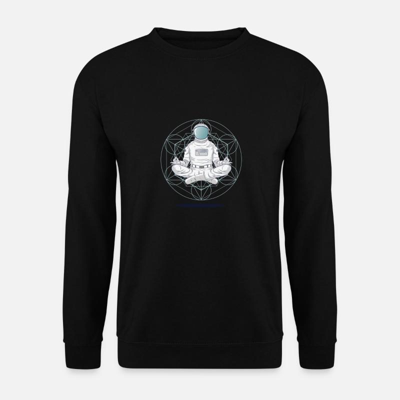 ASTRONAUT SPACE MEDITATION - Unisex Sweatshirt - black