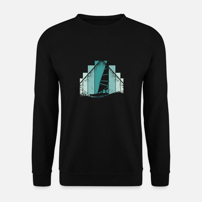 Windsurfing Retro - Unisex Sweatshirt - black