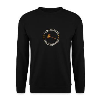 Je m’en charge pour ce que je vais faire - Sweat-shirt Unisexe - noir - Devant - Alina (178cm) & Michal (187cm)