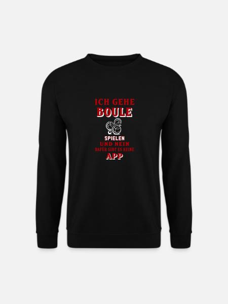 Boccia, Boule, Petanque. - Unisex Pullover - Schwarz