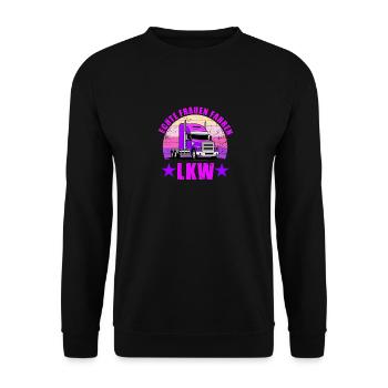 Femmes Camionneur Femmes Vraies Femmes conduisent camion - Sweat-shirt Unisexe - noir - Devant - Alina (178cm) & Michal (187cm)