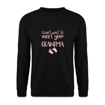 Grandma Baby - Unisex Pullover - Schwarz - Vorne - Alina (178cm) & Michal (187cm)