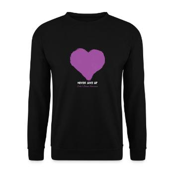 Crohn's Disease Awareness - Awareness Fight Against - Unisex Sweatshirt - black - Front - Alina (178cm) & Michal (187cm)