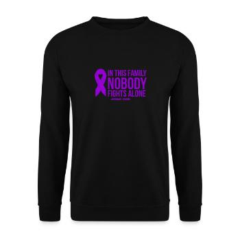 Crohn's Disease Awareness - Awareness fight against - Unisex Sweatshirt - black - Front - Alina (178cm) & Michal (187cm)