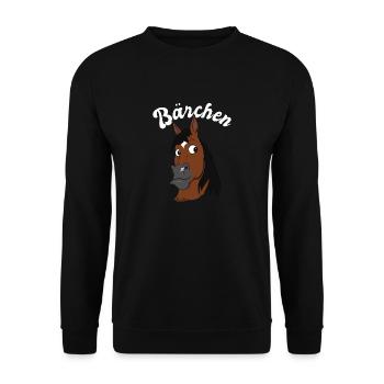 Ein süßer Araber namens Bärchen - Unisex Pullover - Schwarz - Vorne - Alina (178cm) & Michal (187cm)