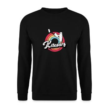 Kitesurf Kitesurfer Kiteboarding Kitesurfing - Sweat-shirt Unisexe - noir - Devant - Alina (178cm) & Michal (187cm)