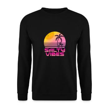 Summer Salty - Unisex Pullover - Schwarz - Vorne - Alina (178cm) & Michal (187cm)