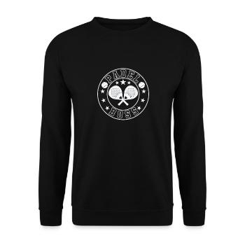 Padel Boss Tennis Sport - Sweat-shirt Unisexe - noir - Devant - Alina (178cm) & Michal (187cm)