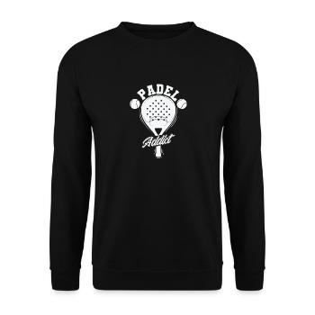 Padel Addict Tennis Tennis Ballsport - Sweat-shirt Unisexe - noir - Devant - Alina (178cm) & Michal (187cm)