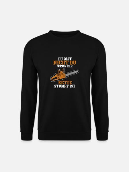 Holzfäller Kettensäge - Unisex Pullover - Schwarz