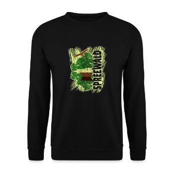 Spreewald - Kanu - Unisex Pullover - Schwarz - Vorne - Alina (178cm) & Michal (187cm)