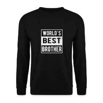 Best Brother - Unisex Sweatshirt - black - Front - Alina (178cm) & Michal (187cm)