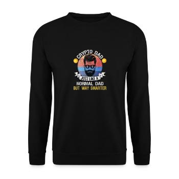 Crypto Dad anniversaire HODL Moon Crypto Bitcoin - Sweat-shirt Unisexe - noir - Devant - Alina (178cm) & Michal (187cm)