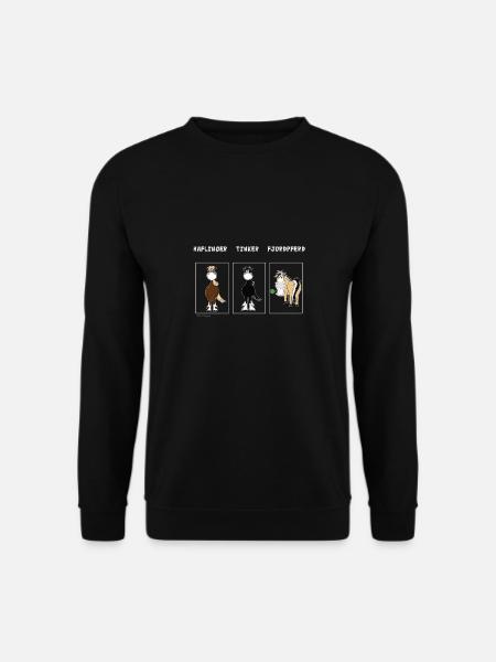 Fjordpferd ist anders als Haflinger Tinker Pferd - Unisex Pullover - Schwarz
