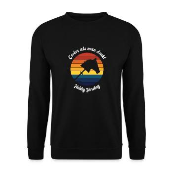 Hobby Horsing Cool plus que vous ne le pensez - Sweat-shirt Unisexe - noir - Devant - Alina (178cm) & Michal (187cm)