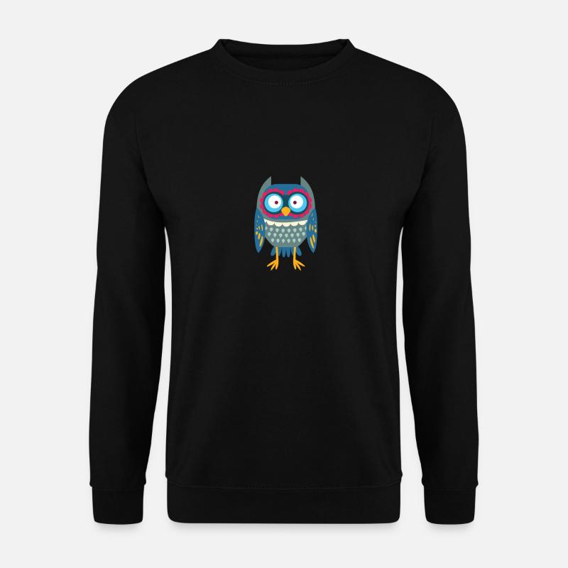 Eule - Unisex Pullover - Schwarz