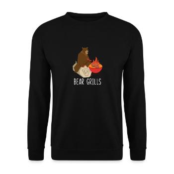 Bear Grills - Unisex Pullover - Schwarz - Vorne - Alina (178cm) & Michal (187cm)