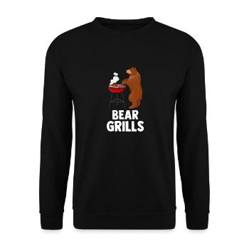Bear Grills - Unisex Pullover - Schwarz - Vorne - Alina (178cm) & Michal (187cm)