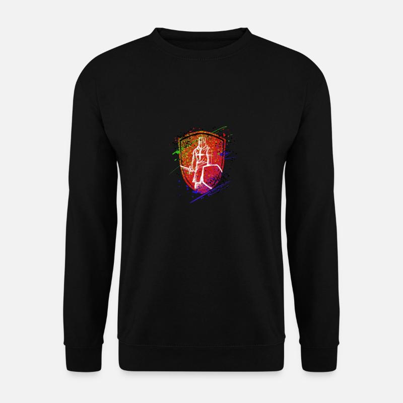 Bouclier Chevaliers Templier Guerrier - Sweat-shirt Unisexe - noir