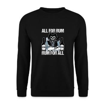 Rum pirate flag - Unisex Sweatshirt - black - Front - Alina (178cm) & Michal (187cm)