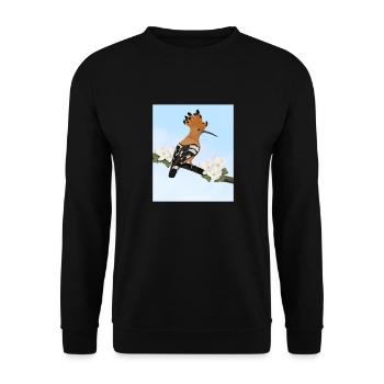 Hoopoe bird garden bird songbird ornithologist - Unisex Sweatshirt - black - Front - Alina (178cm) & Michal (187cm)