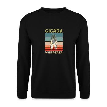 Cicadas Whisperer Brood X 2021 Insect Entomology - Unisex Sweatshirt - black - Front - Alina (178cm) & Michal (187cm)