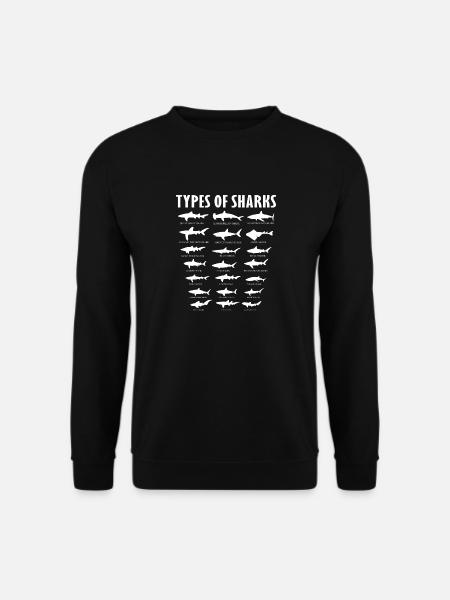 types of sharks - Unisex Sweatshirt - black
