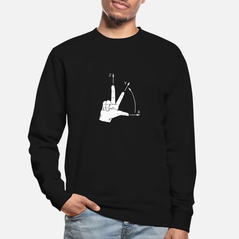 Coordinate system CNC programmer Unisex Sweatshirt